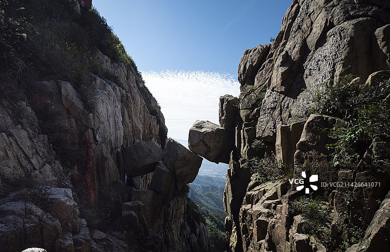 山东泰安泰山山顶风景风景区图片素材