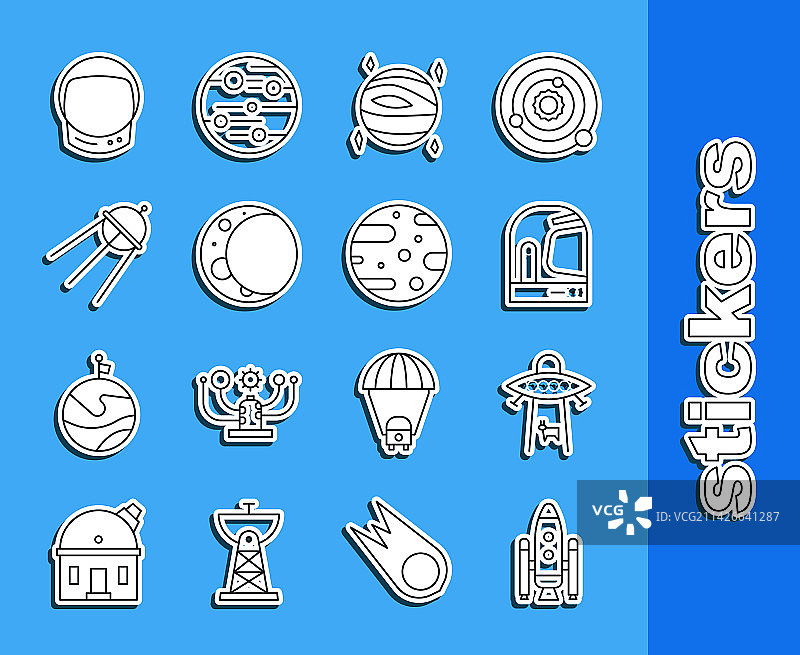 航天飞机火箭行星系列图片素材