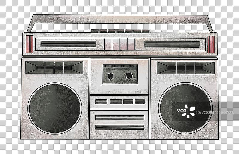 复古物件录音机收音机图片素材