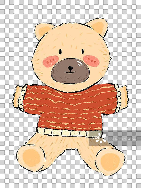 可爱毛绒玩具熊图片素材