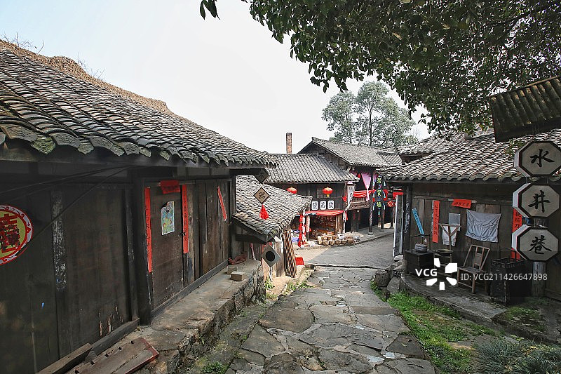 绵阳北川县龙隐古镇图片素材