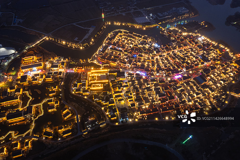 江苏省盐城建湖县淮剧小镇图片素材