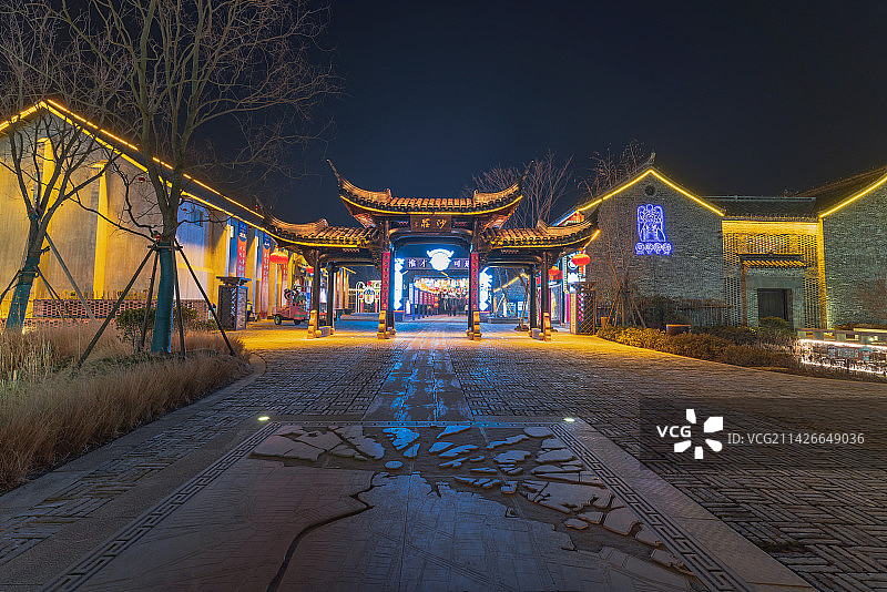 江苏省盐城建湖县淮剧小镇图片素材