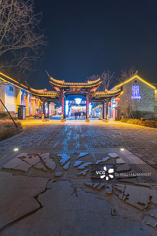 江苏省盐城建湖县淮剧小镇图片素材