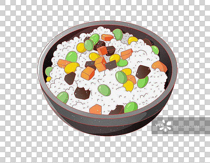 手绘美食立夏饭免抠素材图片素材