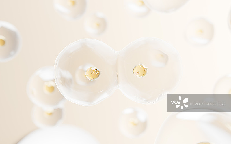 微观细胞结构生物科技概念3D渲染图片素材