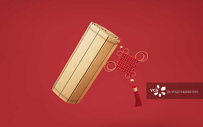 中国风古风竹简3D渲染图片素材