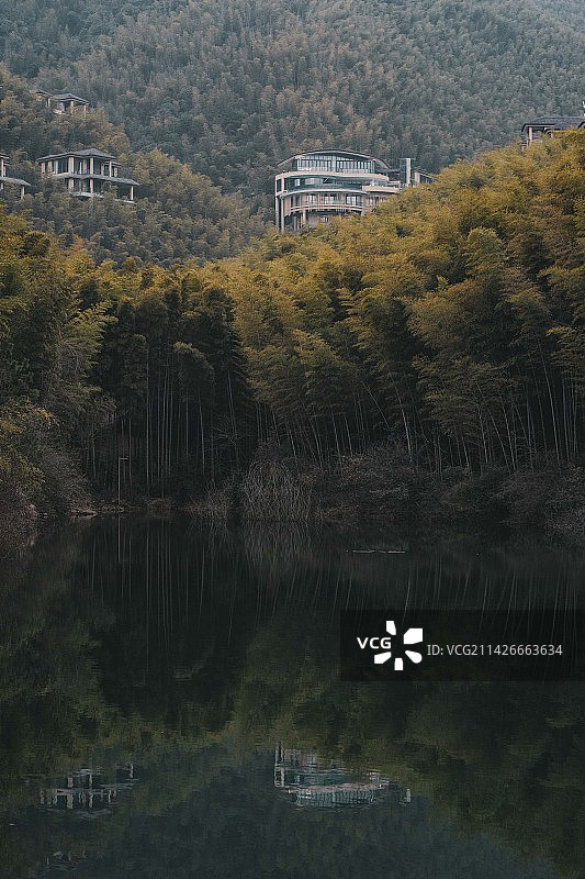 溧阳南山竹海竹溪谷山居图片素材