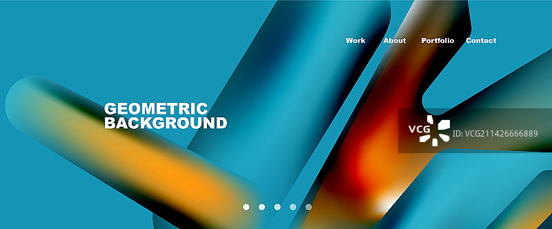 彩色几何背景登陆页面图片素材