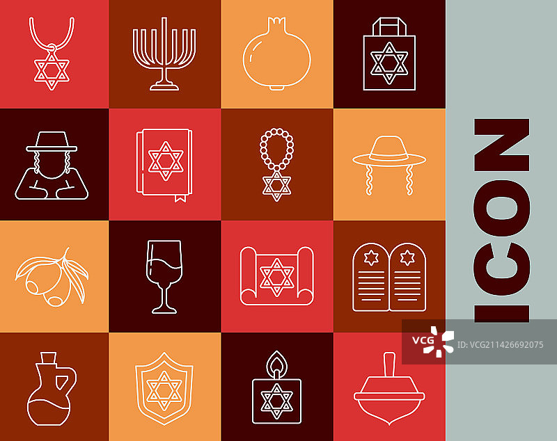 光明节陀螺和墓碑星图片素材