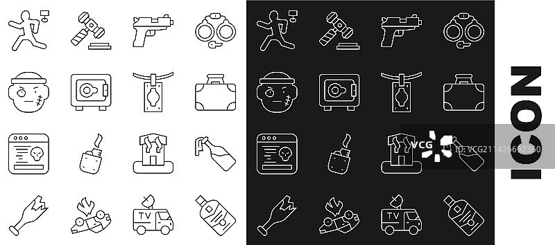 成套的威士忌酒瓶、燃烧瓶图片素材