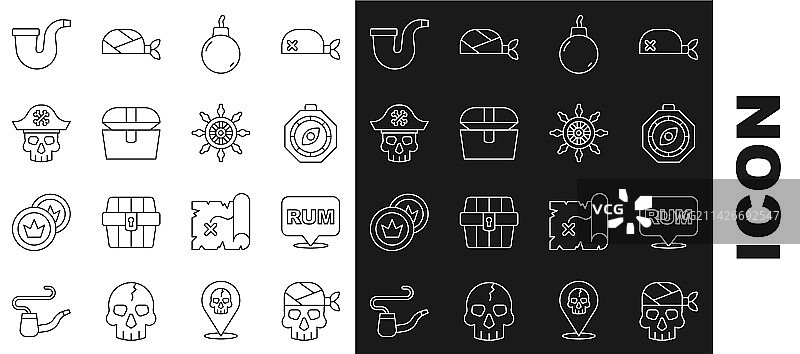 海盗船长与朗姆酒图片素材