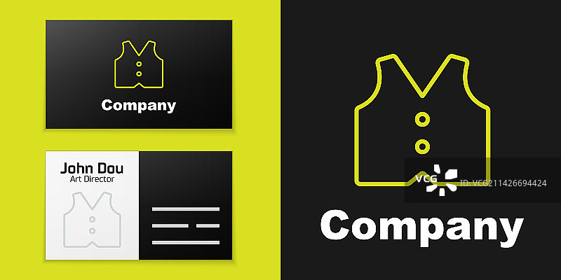 马甲线条标志图片素材