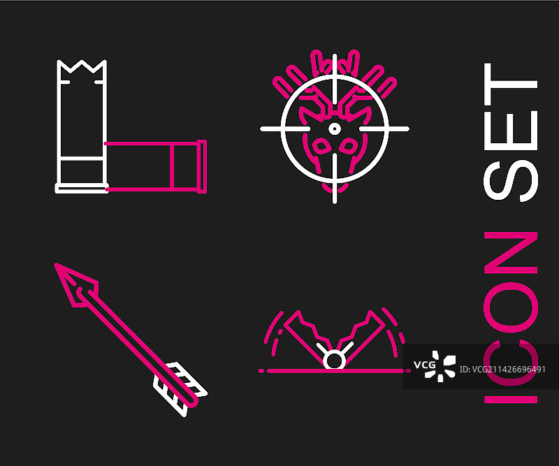 陷阱、狩猎、潮人箭和猎鹿图片素材