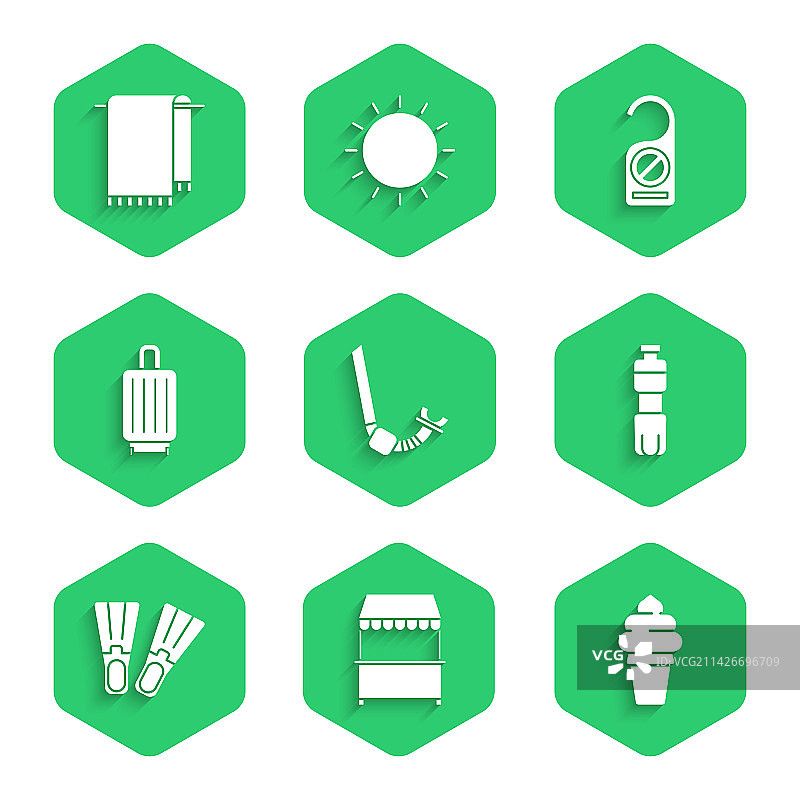 浮潜、带遮阳篷的街边摊、冰淇淋图片素材