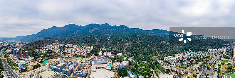 航拍福建福州鼓山风景区图片素材