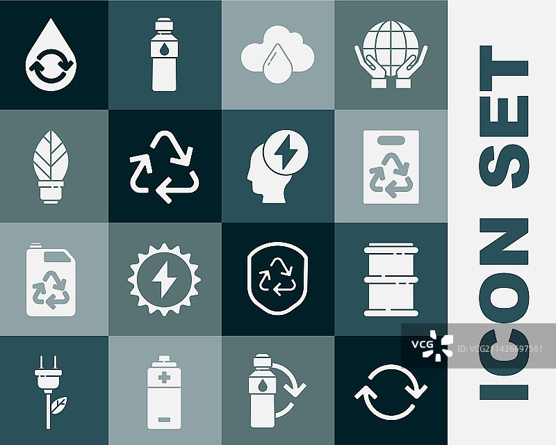 回收云的纸袋图片素材