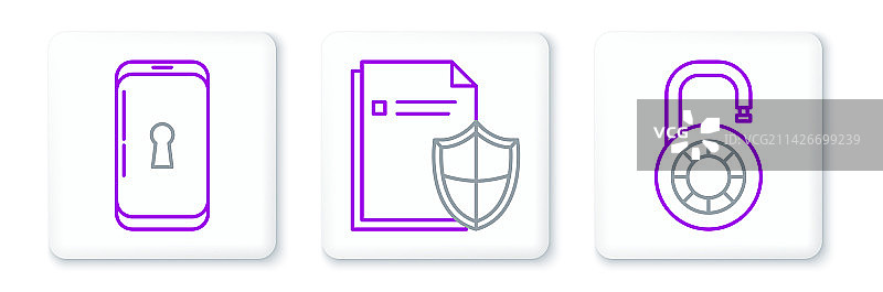 保险箱密码锁轮智能手机组合图片素材