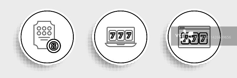 在线幸运777老虎机素材图片素材