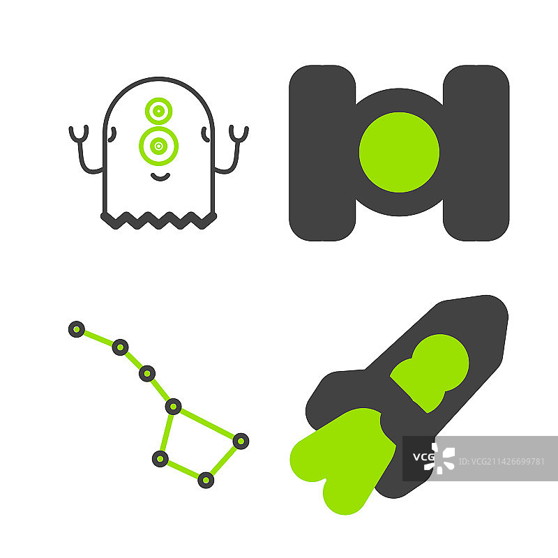 喷火火箭大熊座线稿图片素材