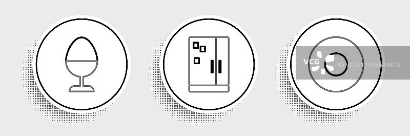 盘子上的鸡蛋和鸡肉图片素材