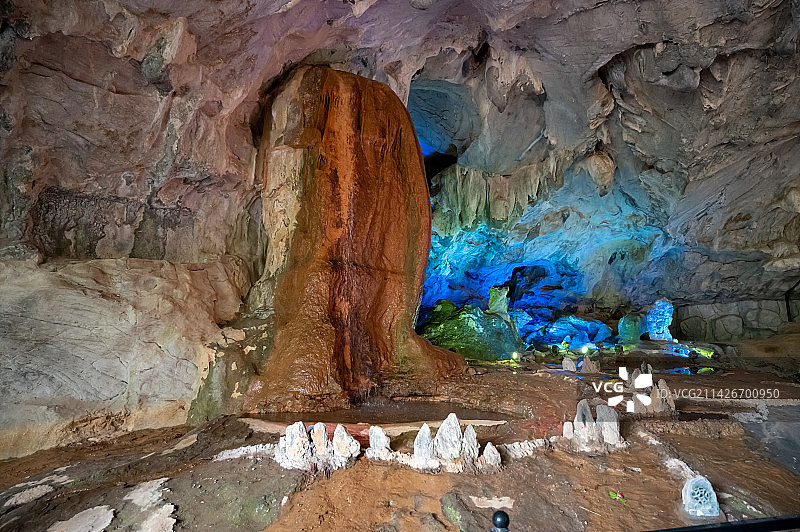金华双龙洞景区洞内奇观图片素材