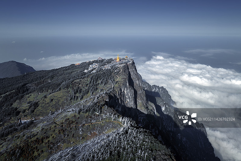 峨眉山金顶图片素材