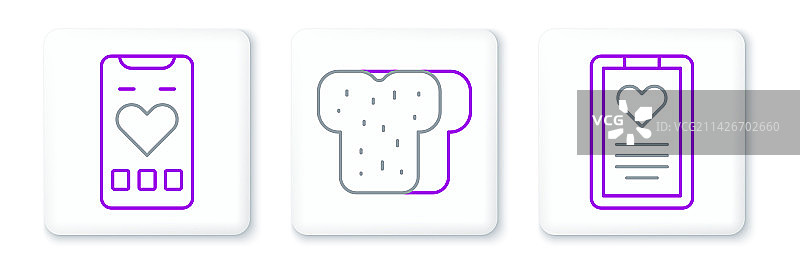 医疗剪贴板手机心率线条图片素材