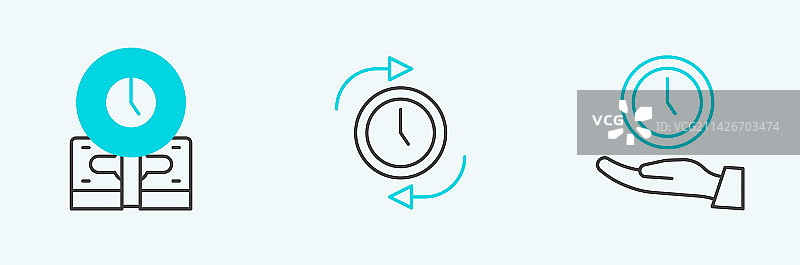 时间就是金钱与箭头图标图片素材