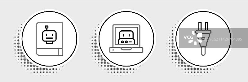 电源插头用户手册创作线性组合图片素材