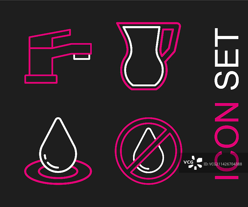 水滴与玻璃罐图片素材