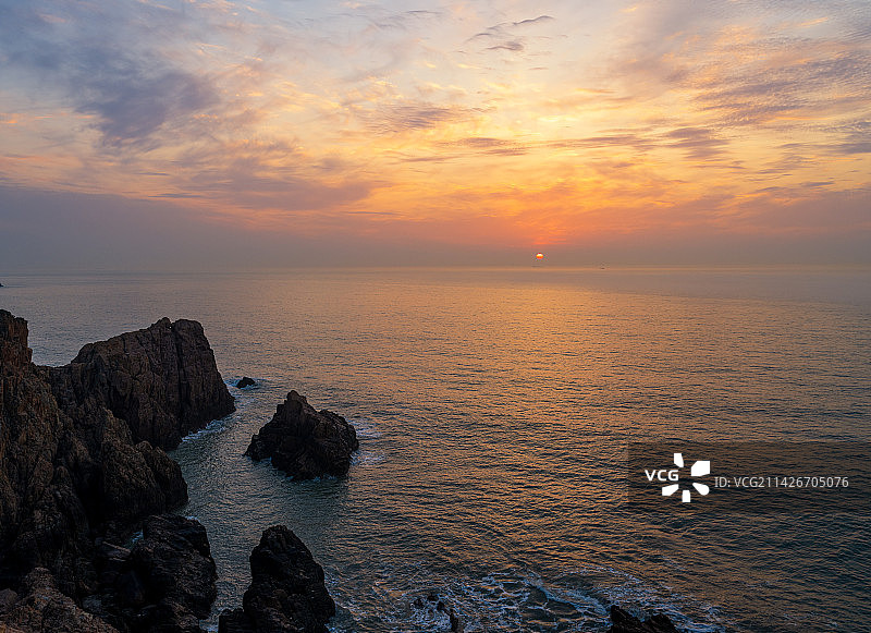 浙江台州大陈岛日出图片素材