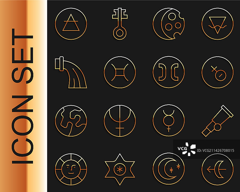 射手座黄道望远镜金星图片素材