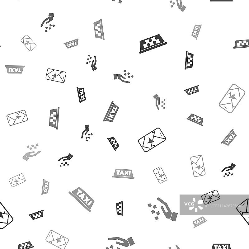 出租车车顶、手和出租车城市地图图片素材