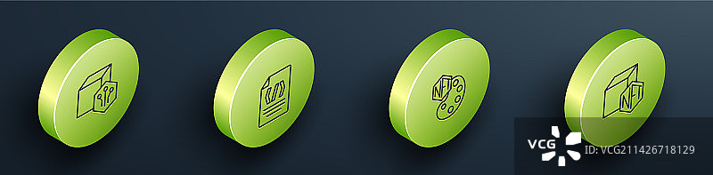 2.5D NFT数字加密艺术二进制图片素材