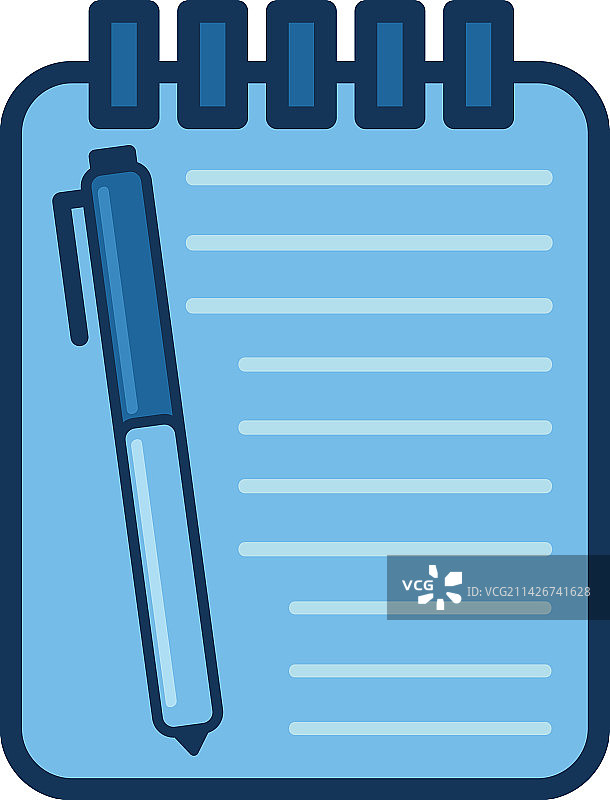 笔记本笔商务图标图片素材