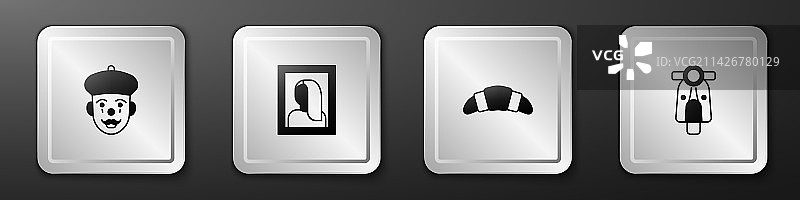 法国哑剧演员博物馆肖像画图片素材