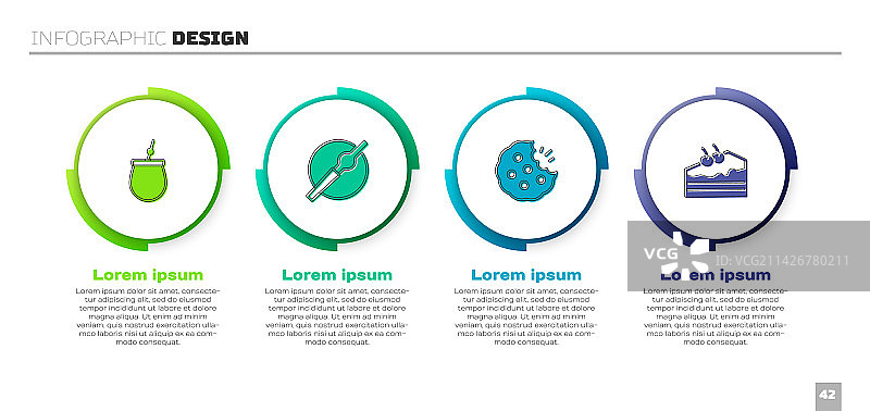 马黛茶、香烟、饼干套装图片素材