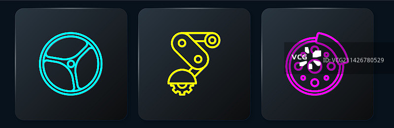 自行车车轮刹车盘和变速器图片素材