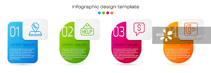 带有文本的呼叫中心位置标志牌图片素材