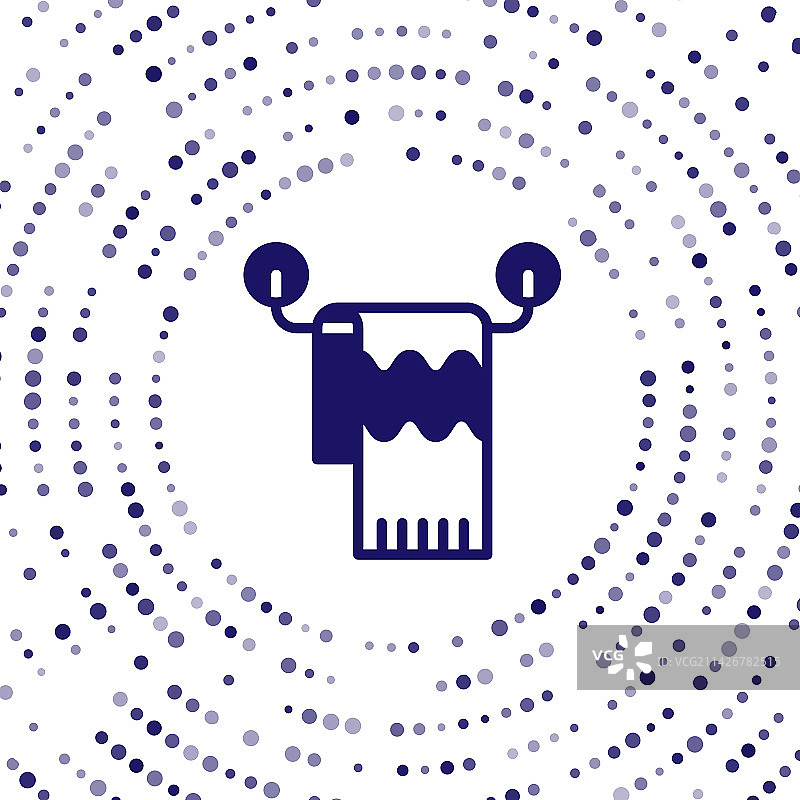 白色背景上孤立的衣架毛巾图标图片素材