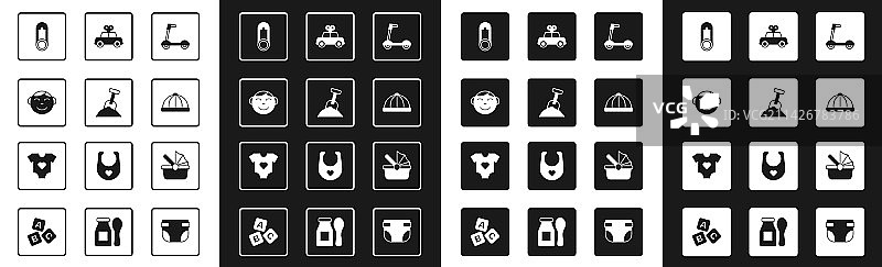 旱冰滑板车沙箱和铲子合集图片素材