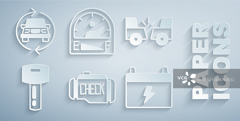 发动机故障检查套装，含遥控钥匙图片素材