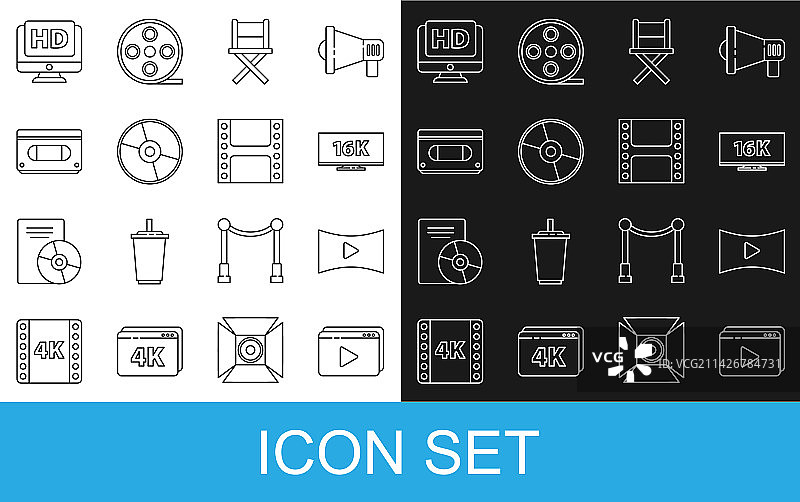 在线播放16K电视屏幕视频图片素材