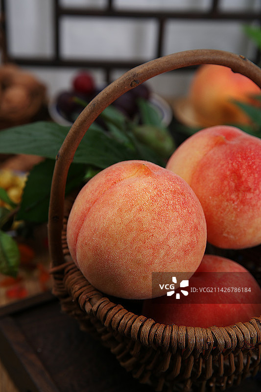 桃子 水果图片素材