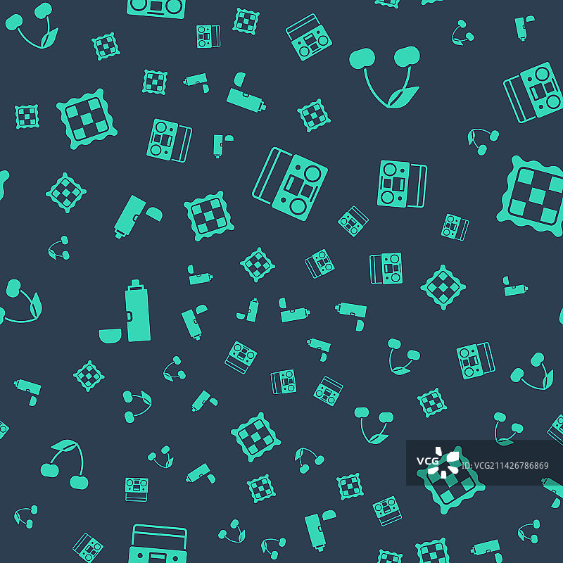 带两个扬声器的家用立体声音响、樱桃保温瓶图片素材