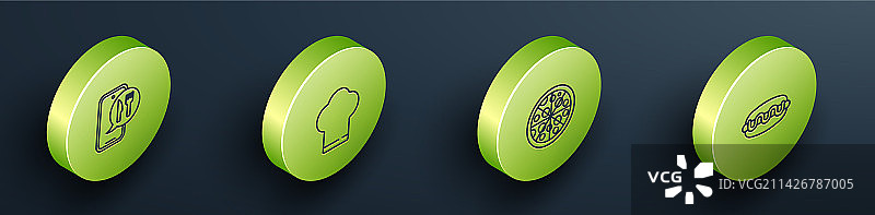 2.5D在线订餐与厨师配送图片素材