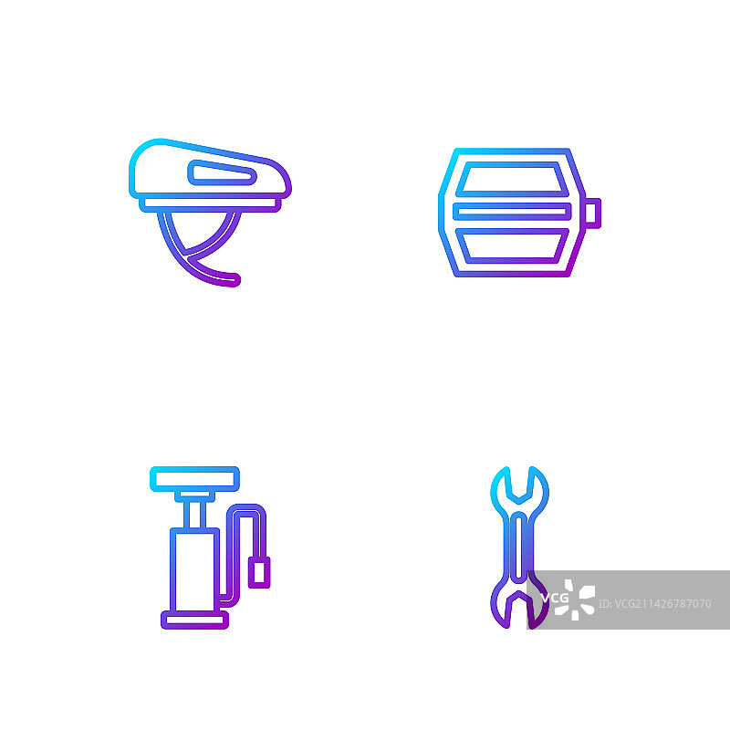 扳手自行车气泵头盔图片素材