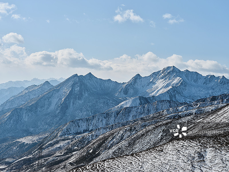 四川省甘孜藏族自治州 折多山观景台图片素材