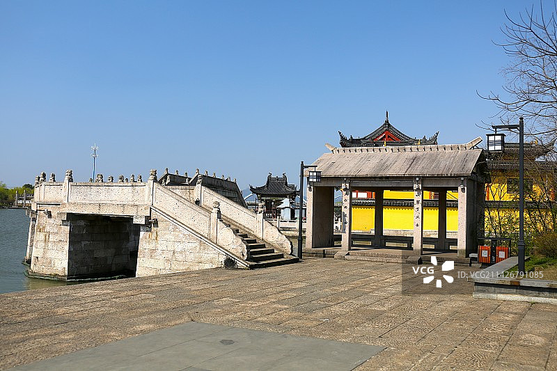 运河沿岸图片素材